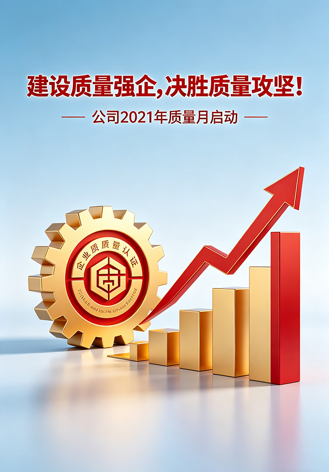建设质量强企,决胜质量攻坚!公司2021年质量月启动